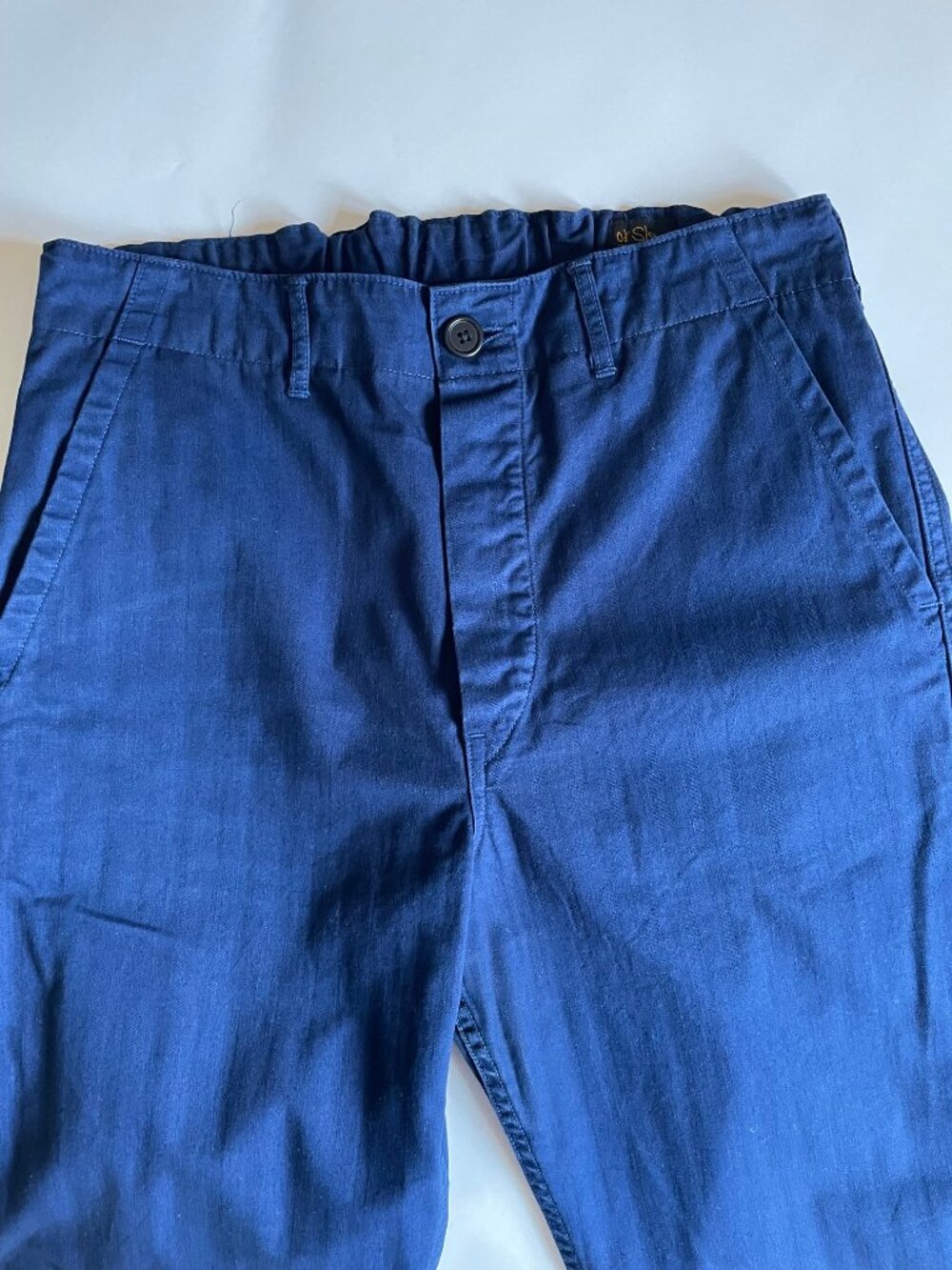 Unisex OrSlow French Work pant, blue, size 32